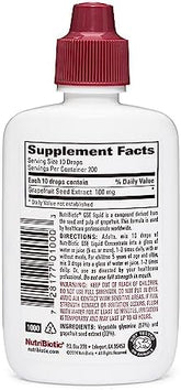 NutriBiotic, Vegan GSE, Grapefruit Seed Extract, Liquid Concentrate, 100 mg, 4 fl oz (118 ml)